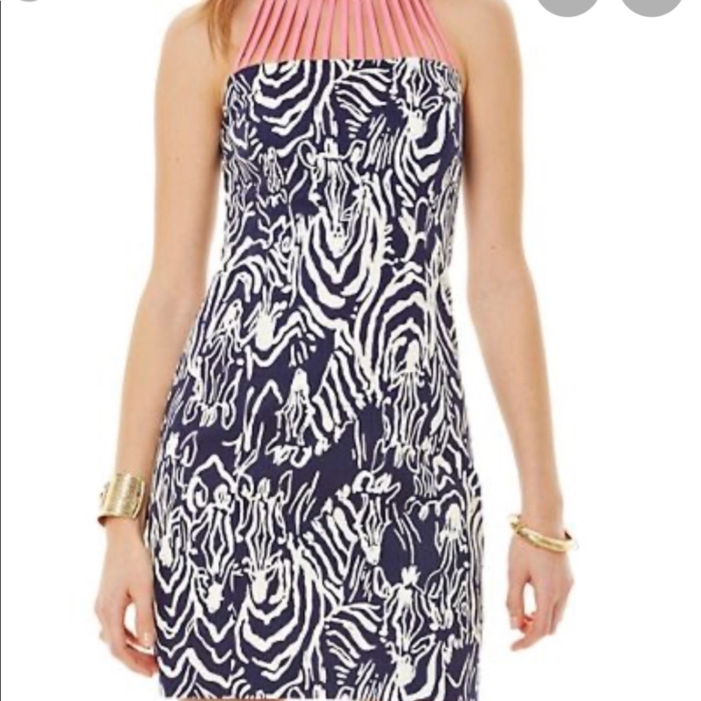 Lilly Pulitzer Zebra Shift Dress Size 6